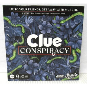 Clue Conspiracy Board Game for Adults & Teens, Secret Role Strategy 4-10 Players